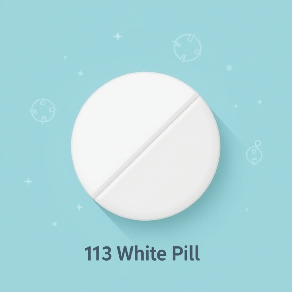 113 white pill identification guide: what it is, risks, and what to do